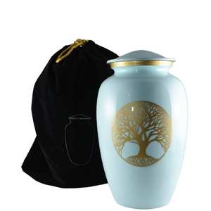 Small Aluminum Modern Decorative Keepsake Urn for Women with Rose Design Stand Gift Box & <b>Velvet</b> <b>Bag</b>-Mini Memorial Heart Urn - Product Image 3