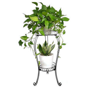 Best Quality 2-Tier Metal Flower <b>Pot</b> <b>Stand</b> for Home Indoor/Outdoor Living Room Decor and Garden Planting-Wholesale Price - Product Image 2