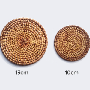 Posavasos de ratán estilo bohemio únicos \ detalle hecho a mano | Patrones personalizables | Proveedor de exportación - Product Image 4