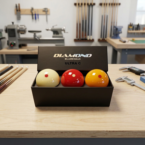 Bolas de Billar Diamond - Juego de 3 Cojines Carom Ultra-C de 61.5mm |   Balón Oficial de la PBA |   Hecho en Corea |   Resina Fenólica - Product Image 1
