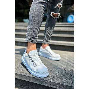 Zapatillas Fitness Hombre Caminar Ch021 Cbt Favo Modelo en Color Blanco Faux Leather 100% Vegan - Product Image 2