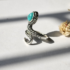 Anillo de Plata con Turquesa Serpiente, Colección de Anillos de Plata con Turquesa 2024 - Product Image 3