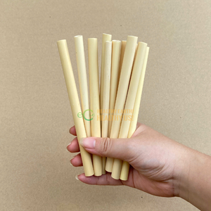 หลอดไม้ไผ่ย่อยสลายได้หลอดดูดไม้ไผ่พร้อมโลโก้เลเซอร์แกะสลักจากผู้ผลิต Eco2go เวียดนาม - Product Image 1