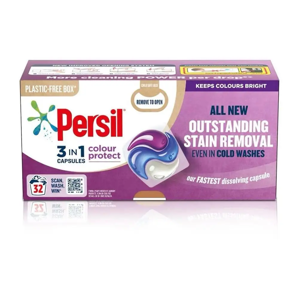 ORIGINAL PERSIL 3 IN 1 OUTSTANDING STAIN REMOVAL EVEN IN COLD WASH FOR SALE / Persil Pods All New Bio Capsules Laundry Detergent