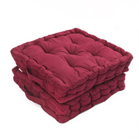 Suave sensación de mano 100% almohadas de suelo de algodón hogar Oficina comedor al aire libre caja cojín sofá cojines cómodos cojines reutilizables