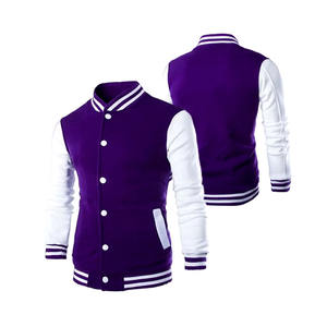 Logo personnalisé OEM Designer Veste universitaire pour hommes avec écusson brodé en chenille Placement du logo avant de style baseball Streetwear - Product Image 2