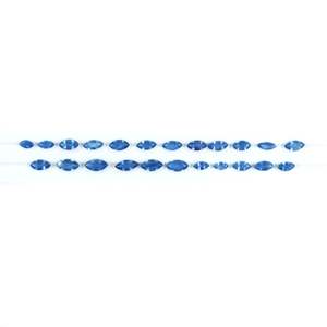 Zafiro Azul Real Natural Sin Tratar, Corte Marquise Calibrado, Gema Facetada de Alta Calidad, Tamaños 2.5x5mm y 3x6mm, Altura 8mm 3mm - Product Image 2