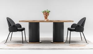 Juego de Sillas de Comedor Modernas y Elegantes de Metal Ajustable para Cocina y Sala de Estar con Respaldo y Asiento de Material PC - Product Image 3