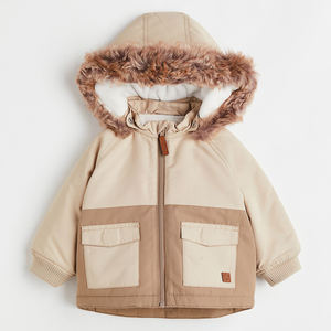 Veste polaire d'hiver pour garçons avec logo personnalisé de haute qualité Vêtements imperméables à carreaux à la mode pour enfants neufs - Product Image 5