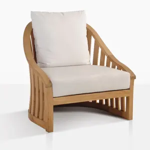 Canapé de jardin en bois de teck avec siège confortable au Design moderne, meuble d'extérieur, Canada, royaume-uni, nouvelle-zélande, australie