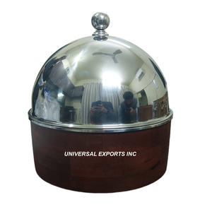 Hotpot de madera decorativo de alta calidad, cazuela de diseñador hecha a mano más vendida, nuevo calentador de alimentos de Metal elegante clásico - Product Image 5