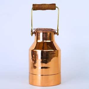 Bocal de rangement cylindrique en aluminium vintage, couvercle sans trou, capacité de 1 à 2L, portable et écologique pour la cuisine, le stockage des épices, la maison - Product Image 4