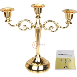 Décor à la maison candélabres en métal superbe qualité bougeoirs candélabres uniques en or poli table de mariage pot de bougie décoratif - Product Image 2