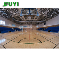 JY-750 Gradas Retráctiles Motorizadas Eléctricas, Sistema de Asientos Telescópicos para Gimnasios, Estadios y Arenas de Baloncesto Interiores