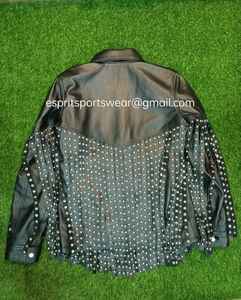 Chaqueta de Cuero con Flecos para Mujer, Diseño Personalizado 2026, Remaches, Forro Transpirable, Costuras Finas, Estilo Vintage - Product Image 6