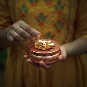 Tarro de vela de Metal dorado para decoración del hogar y eventos Centros de mesa de Navidad Arreglos hechos a mano Contenedor de tarro para hacer velas - Product Image 6