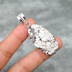 Colgante de Jaspe Caballo Salvaje, Plata de Ley 925, Colgante de Piedra Preciosa Hecho a Mano, Collar de Joyería, Regalo para Ella, Joyería de Caballo Salvaje - Product Image 3