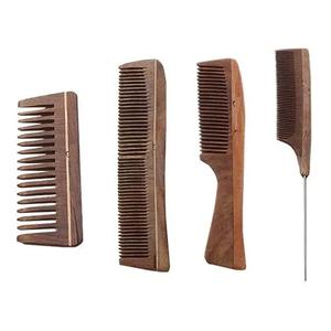 Peine de madera de estilo nuevo para salón, cepillo de pelo superior con acabado natural - Product Image 6