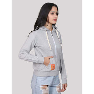 Sweat-shirt à capuche pour femme, respirant, 100% coton, manches longues, pour l'hiver - Product Image 4