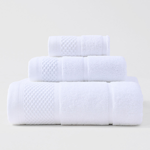 Wholesale Luxury Yarn Dyed zero Twist 100% Cotton Hotel Terry Face Soft 3 Pcs <b>Towel</b> Set Soft Spa Jacquard <b>Stripe</b> Bath <b>Towel</b> - Product Image 5
