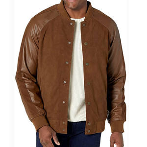 Hot Arrival Men's High Quality 100% <b>Suede</b> Leather Custom Leather <b>Jacket</b> Wholesale <b>Suede</b> <b>Jacket</b> for Man Custom 2023 - Product Image 1