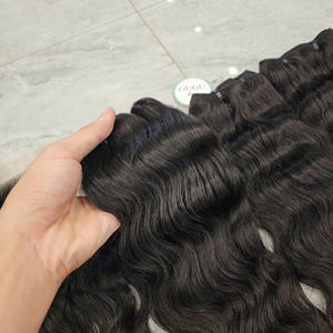 Venta al por mayor 100% Peluca de cabello humano crudo vietnamita hueso negro recto proveedor de encaje transparente de alta calidad - Product Image 2