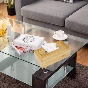 Caja de pañuelos de madera duradera con forma rectangular y bordes lisos para restaurante de hotel y uso doméstico a precio mayorista - Product Image 5