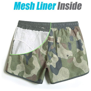 Pantalones cortos estampados informales para hombre con diseño personalizado de material transpirable para promociones y eventos de playa con logotipo OEM - Product Image 4