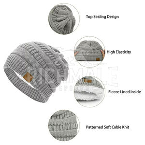 Ligero Unisex hecho a medida Jacquard Beanie Sombreros Nuevo diseño Ropa de invierno Venta al por mayor Beanie Sombreros - Product Image 5