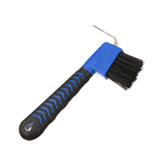 Púa de pezuña de cabeza de caballo de plástico, accesorios de aseo de caballos Premium, herramienta de limpieza de pezuña equina duradera para jinetes y herradores - Product Image 1