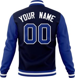 2026 Top vente hommes veste universitaire à la mode lâche collège Bomber avec Letterman toile avant Logo enduit pour la saison de printemps - Product Image 6