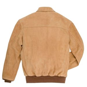 Veste de vol en cuir personnalisée pour hommes avec patchs brodés et design aviateur classique-parfaite pour la mode et la fonctionnalité - Product Image 4