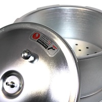 CHEF Kompor Gas Ramah Lingkungan 9 Liter Berkualitas Terbaik Kompatibel dengan Panci Tekan Aluminium Alloy 3003 Model 1205 Perak