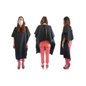 Capa de Peluquería Desechable Negra de 100x150cm, Novotex TNT, 100 Unidades, B2B - Product Image 1