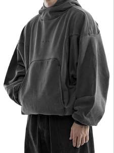 เสื้อฮู้ดแบบมีซิปสำหรับทุกเพศของ2024เสื้อสเวตเชิ้ตขนแกะหนาแน่นสีพื้นพร้อมเทคนิคการปักสำหรับฤดูใบไม้ผลิและฤดูใบไม้ร่วง - Product Image 6