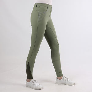 Hot Picks Culotte d'équitation Pantalons de sport Vêtements équestres Conception personnalisée Culotte technique en silicone à siège intégral - Product Image 6