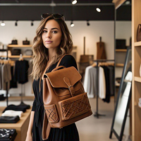 Sac à dos souple et léger en cuir véritable, pliable et imperméable, pour ordinateur portable, idéal pour le bureau et les étudiantes, design personnalisé
