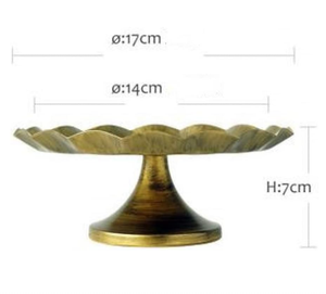 แท่นวางเค้กทรงกลมหรูหราถาดวางเค้กโลหะสำหรับวางเค้กที่บ้านอุปกรณ์สำหรับแสดงเค้กวันเกิดงานแต่งงานในห้องครัว - Product Image 5