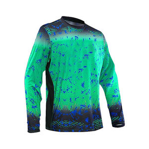 เสื้อตกปลาแขนยาวสำหรับผู้ชายเสื้อ UPF50ตกปลาแห้งเร็วออกแบบได้ตามต้องการ - Product Image 5