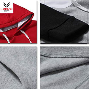 เสื้อฮู้ดมีซิปสำหรับผู้ชายผ้าฝ้ายโพลีเอสเตอร์บุขนแกะมีฮู้ดฤดูหนาวขายดีดีไซน์แบบลายพื้น - Product Image 6