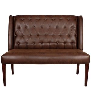 Banco tapizado personalizado MURANO con botones 150-179 cm en tela preferida por el cliente - Product Image 1