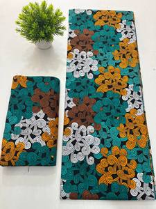 Libya Made African Wax Cotton Fabric for Women Fashion, Apparel, and Crafting with <b>Bright</b> Patterns - Product Image 3