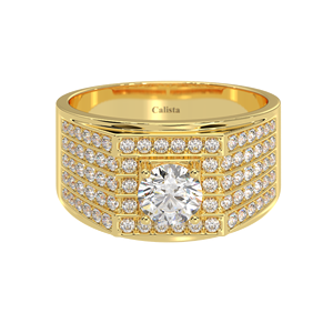 Ventas directas Fabricante de fábrica Anillo de oro de 10K Joyería de diseñador para hombre Piedra de zirconia cúbica Servicio personalizado - Product Image 6