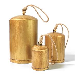 Cloche à vache en laiton artisanale avec boucle en cuir et finition rustique antique pour la décoration de la maison de campagne et l'affichage mural élégant - Product Image 3