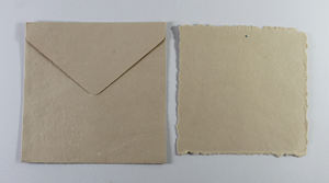 Carte de bord LED professionnelle 250 g/m² avec enveloppe assortie, papier recyclé fait main à partir de fibre de coton, vente en gros - Product Image 2