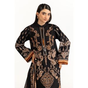 IUSTKSD-1147 ชุดสูทลายพิมพ์สไตล์โบโฮ 3 ชิ้น คอลเลคชั่นฤดูร้อน ระบายอากาศได้ดี พร้อมปกแบบแมนดาริน - Product Image 1