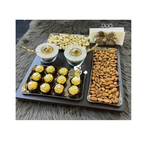 Plato de madera rectangular para aperitivos con asa para servir plato de aperitivos decorativo para fiestas de buffet eventos plato de aperitivos - Product Image 2