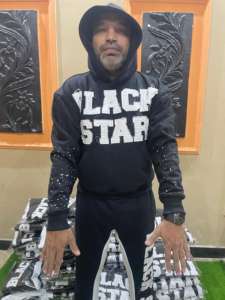 Custom Unisex Flared Jogger Tracksuit Heavyweight Cotton Distressed <b>Embroidery</b> Patch Cropped Printing Sweatpants <b>Set</b> for Men - Product Image 5