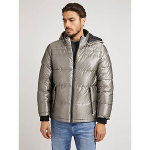 Chaqueta acolchada de invierno de alta calidad para hombre 2024 al por mayor, chaqueta acolchada nueva con cuello levantado, chaqueta acolchada de cuero de tela larga de calle alta caliente - Product Image 1