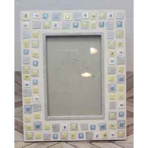 CADRES PHOTO CARRÉS LÉGERS ÉCOLOGIQUES À MOTIF ARGYLE BLEU - Product Image 5